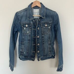 Y2K Aeropostale Blue Denim Jean Jacket Size Small S/P Casual Spring